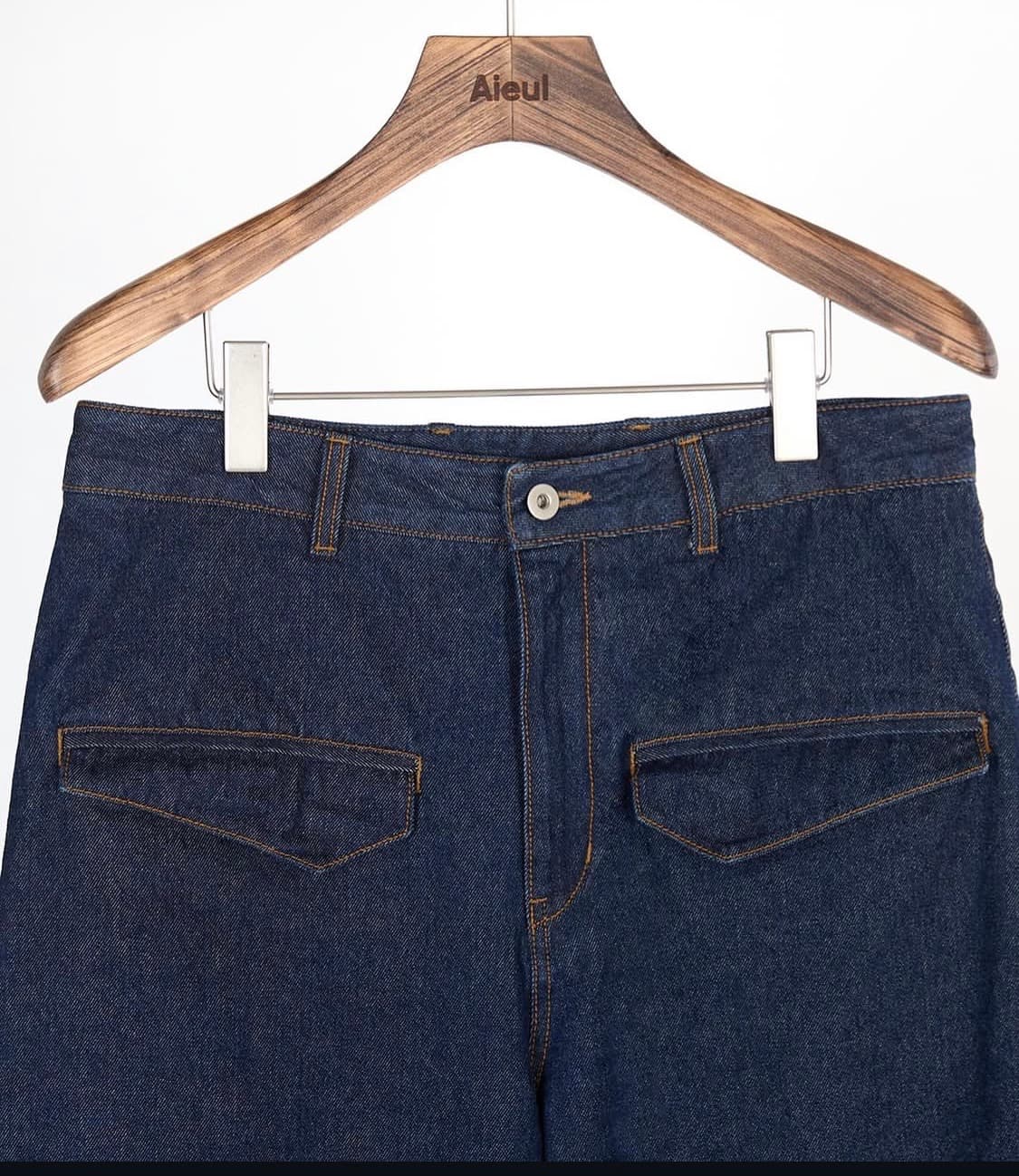 Aieul 커브드 데님 인디고(50) 상품이미지3