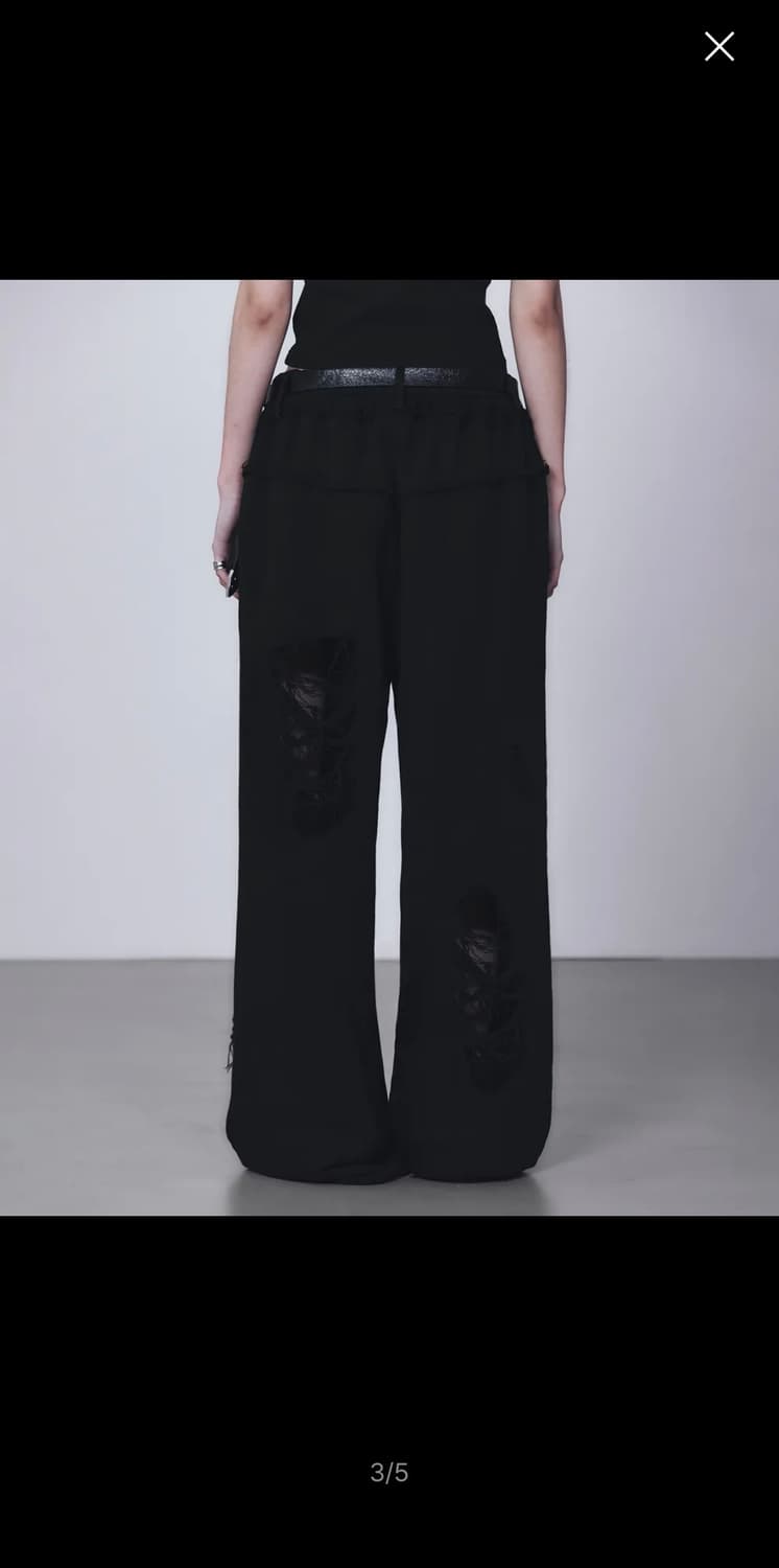 트리밍버드 Scratch Damage Wide Sweat Pants 상품이미지2