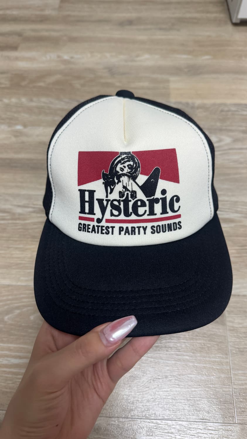 실착1회) 히스테릭 글레머 기타 걸 메쉬 캡 볼 모자 상품이미지1