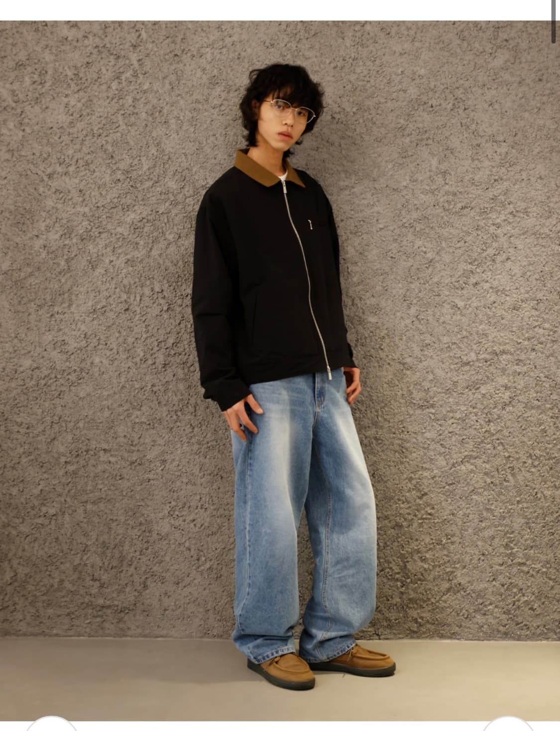 (새상품)(L)시그니처 프론트 워싱 세미와이드핏 데님[라이트인디고] 상품이미지5