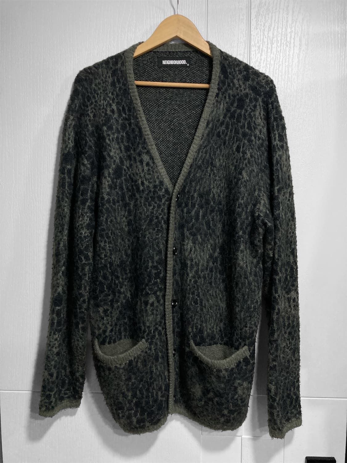 21AW 네이버후드 모헤어 레오파드 가디건 상품이미지1