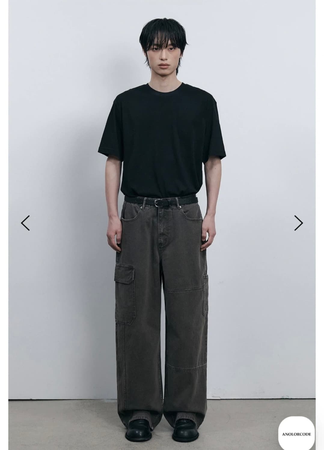 어널러코드 다잉 카고 데님팬츠(브라운) 상품이미지2