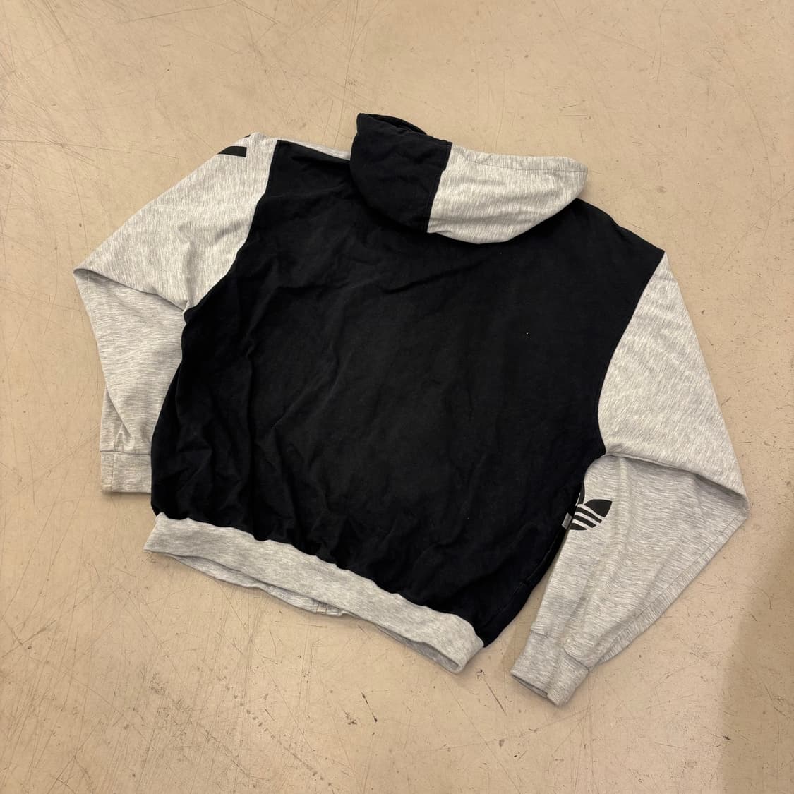 아디다스 오리지널 올드스쿨 투톤 빅로고 후드집업 상품이미지3