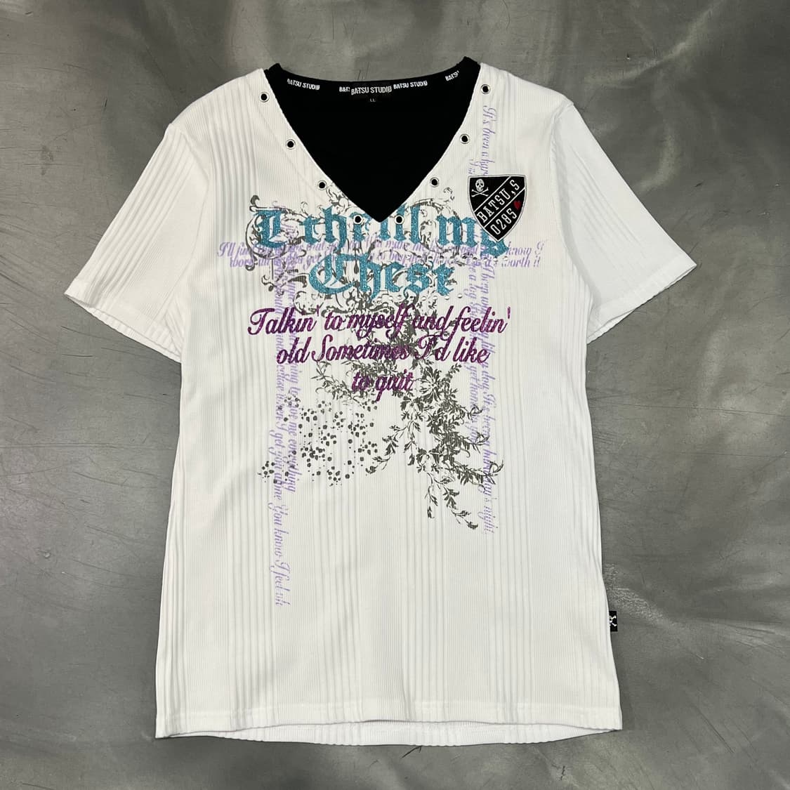  y2k 펑크 레터링 반팔티 y16232 상품이미지1