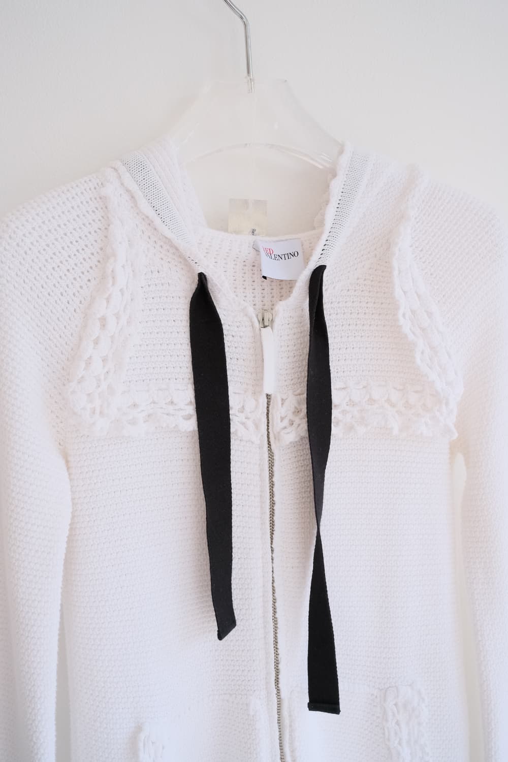 Crocheted hood zip-up 상품이미지3