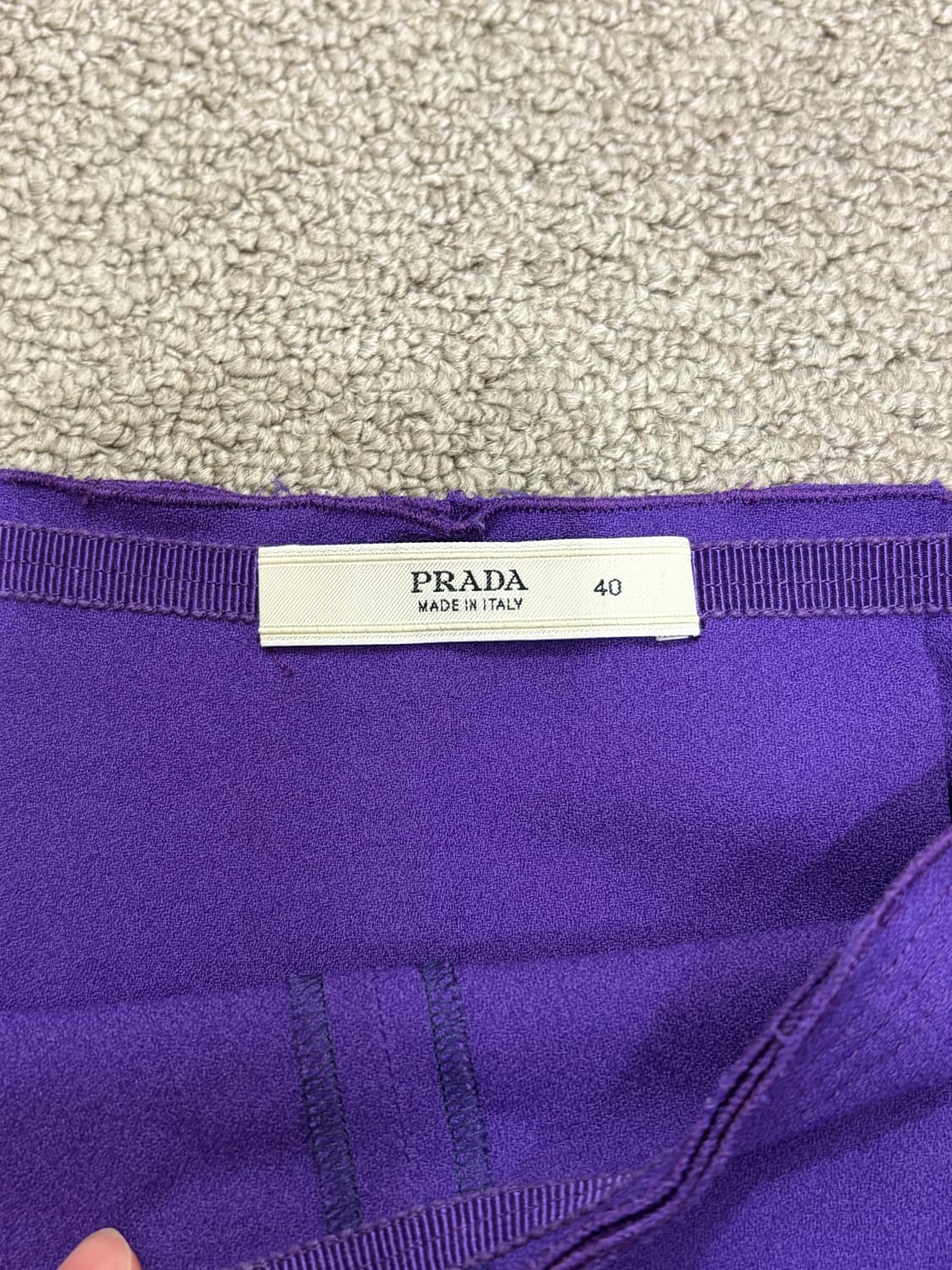 프라다 퍼플 미디 스커트 상품이미지4