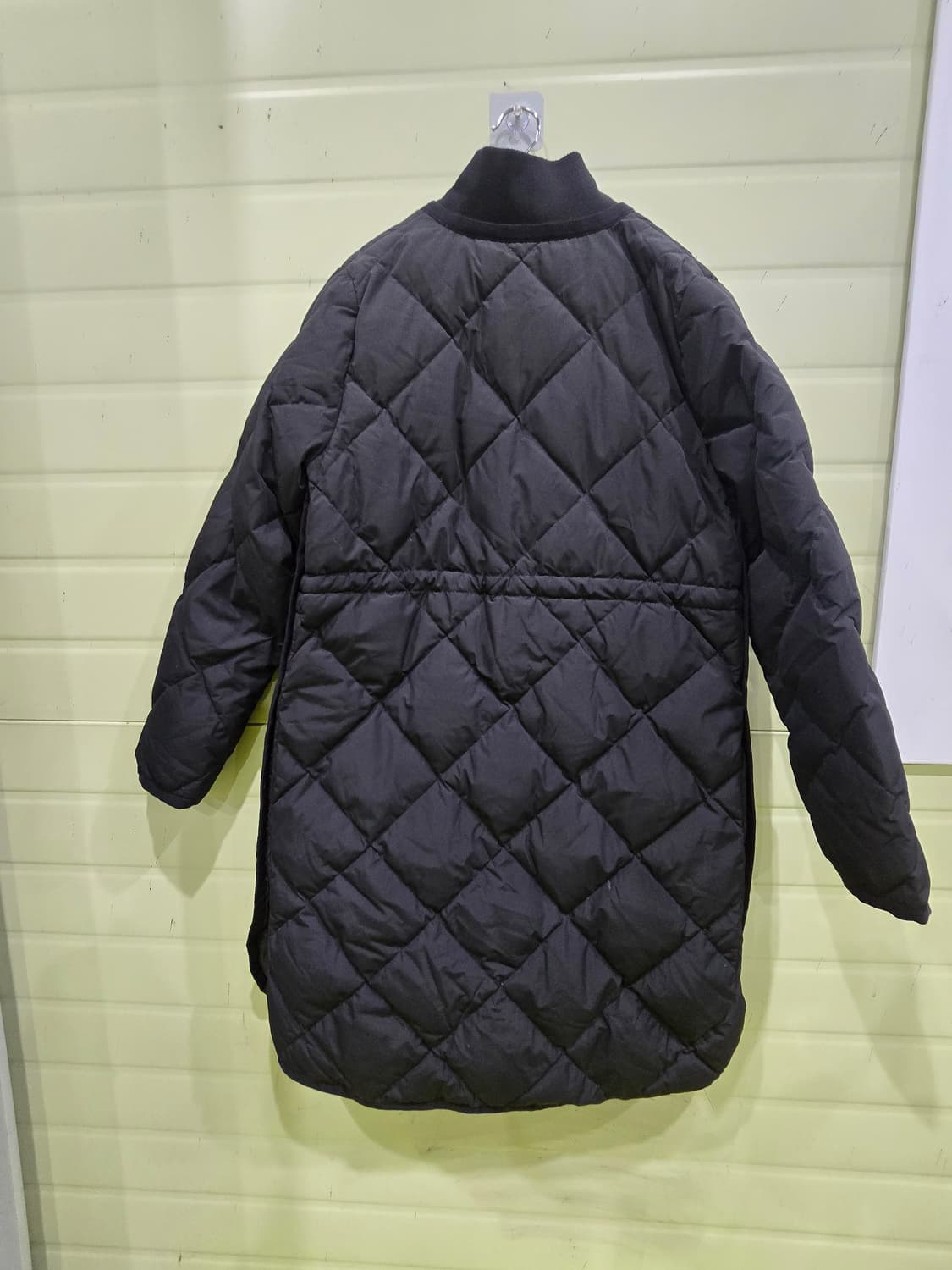 다이아 퀄팅 롱패딩 블랙 상품이미지10