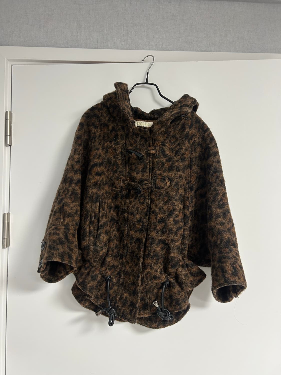 빈티지 레오파트 더플코트 상품이미지1