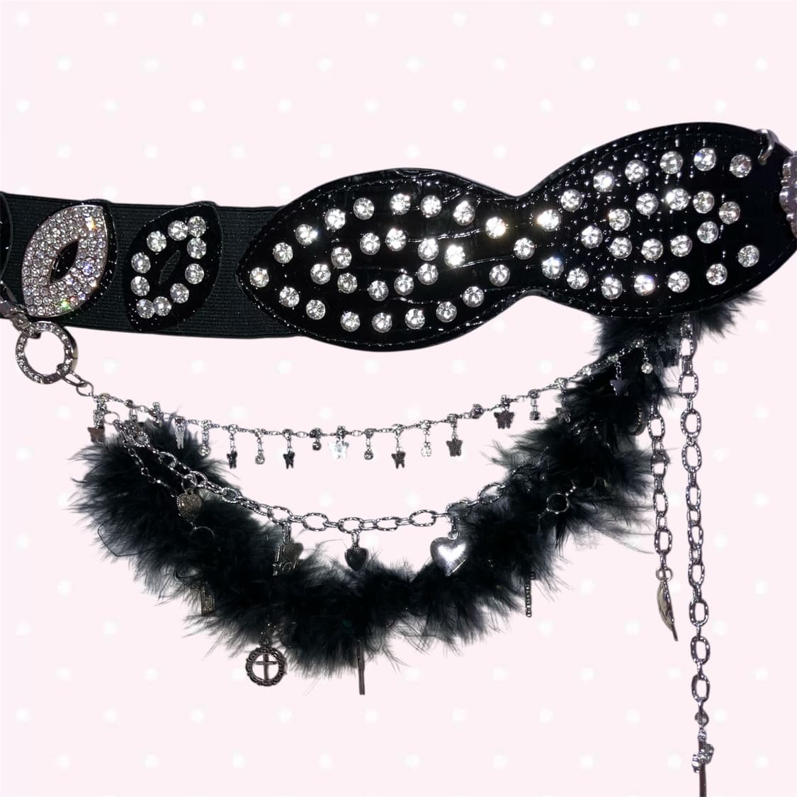 갸루 오네갸루 d.i.a. 깔 퍼 체인 벨트 대대장 핀터깔 상품이미지2