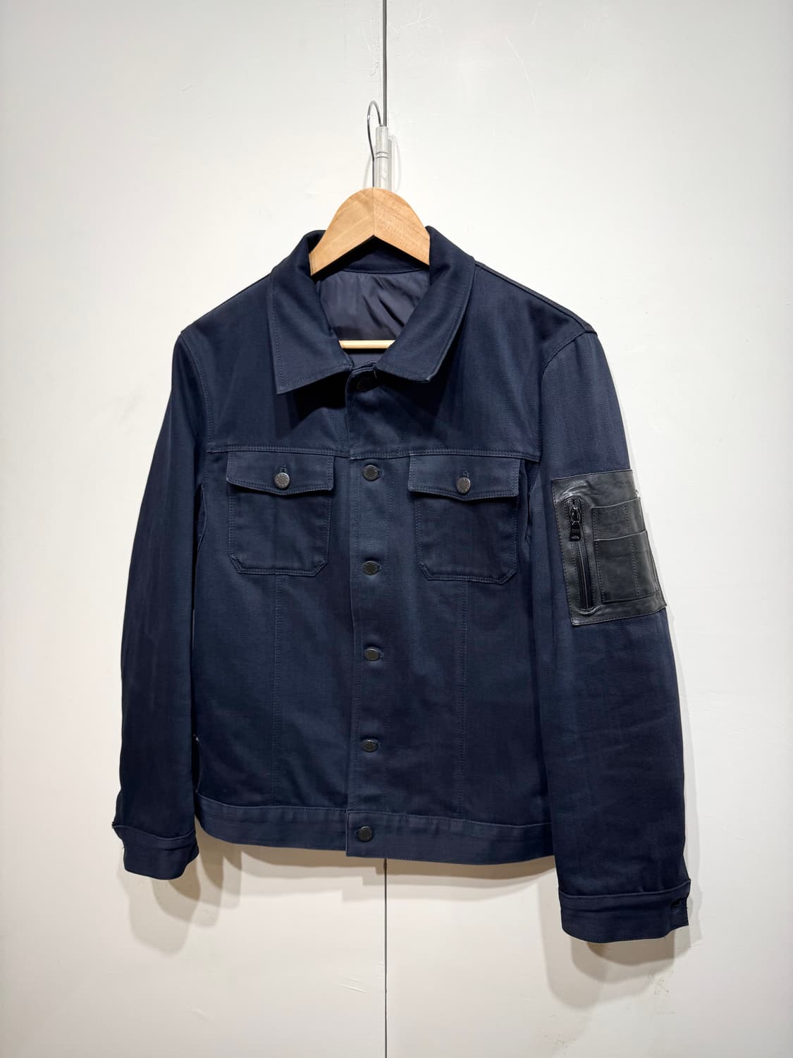 PRADA 프라다 암 레더 포켓 트러커 자켓 상품이미지2