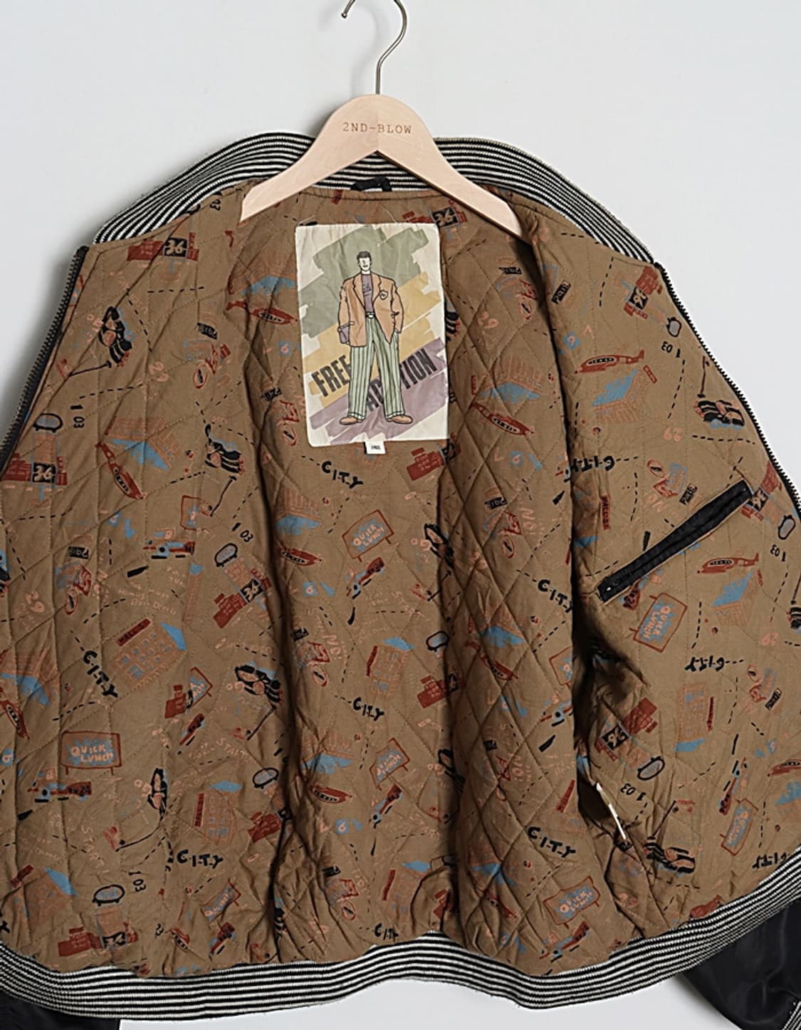 8~90's FREE ACTION Bomber Jacket 상품이미지8