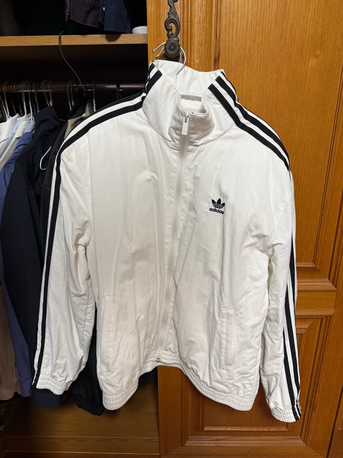 아디다스 우븐 트랙탑 화이트 상품이미지1