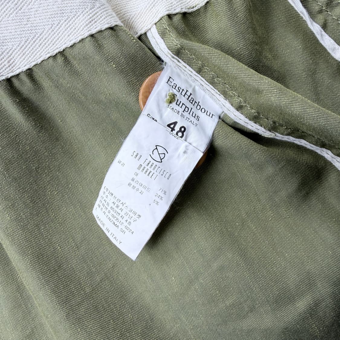 이스트하버서플러스 카키 트렌치코트 48 상품이미지5