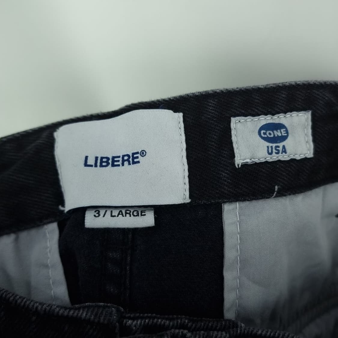 [리베레] 흑청 루즈핏 카고 데님 팬츠 M18676 상품이미지9