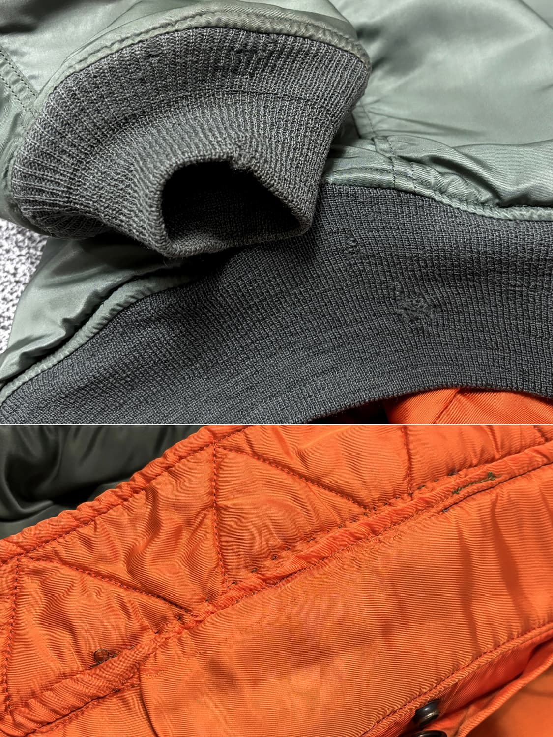 70s 오리지널 MA-1 자켓 E타입 상품이미지8