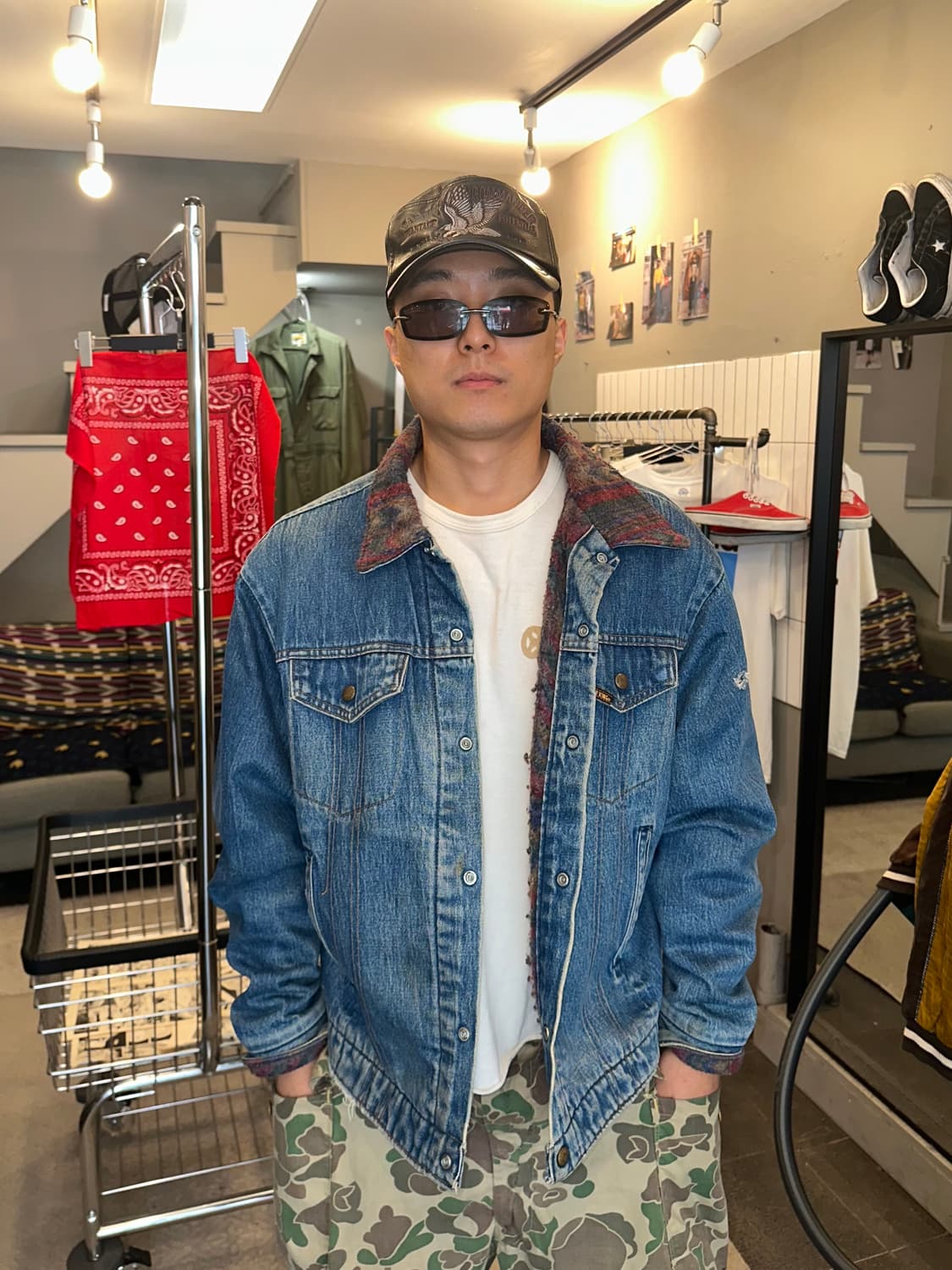 80’s Saddle King Western blanket denim 상품이미지1