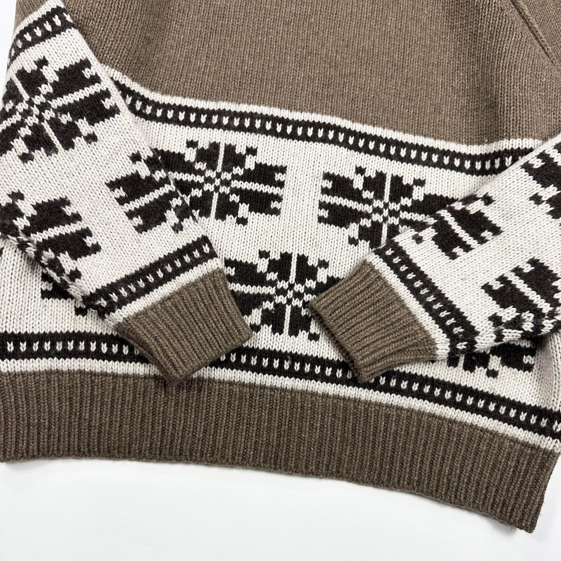 VTG 빈티지 코위찬 패턴 헤비 코튼 니트 (XXL) 상품이미지3