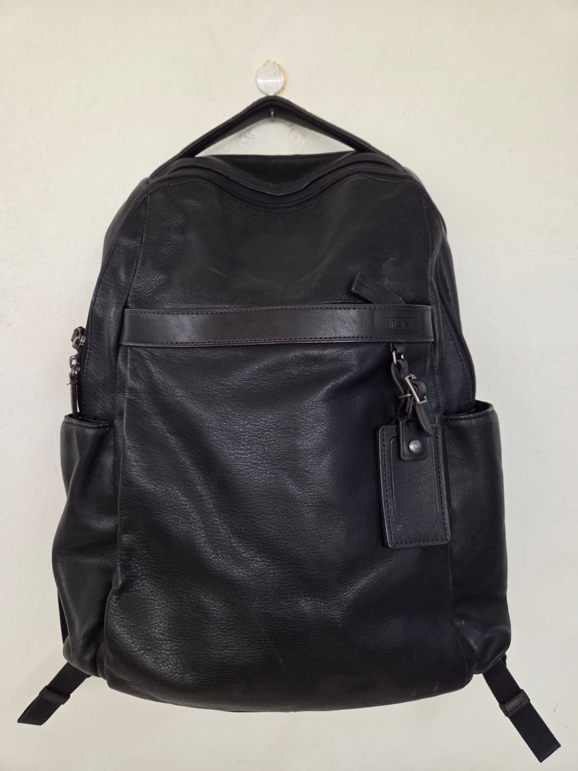 투미 가죽 블랙 백팩 상품이미지1