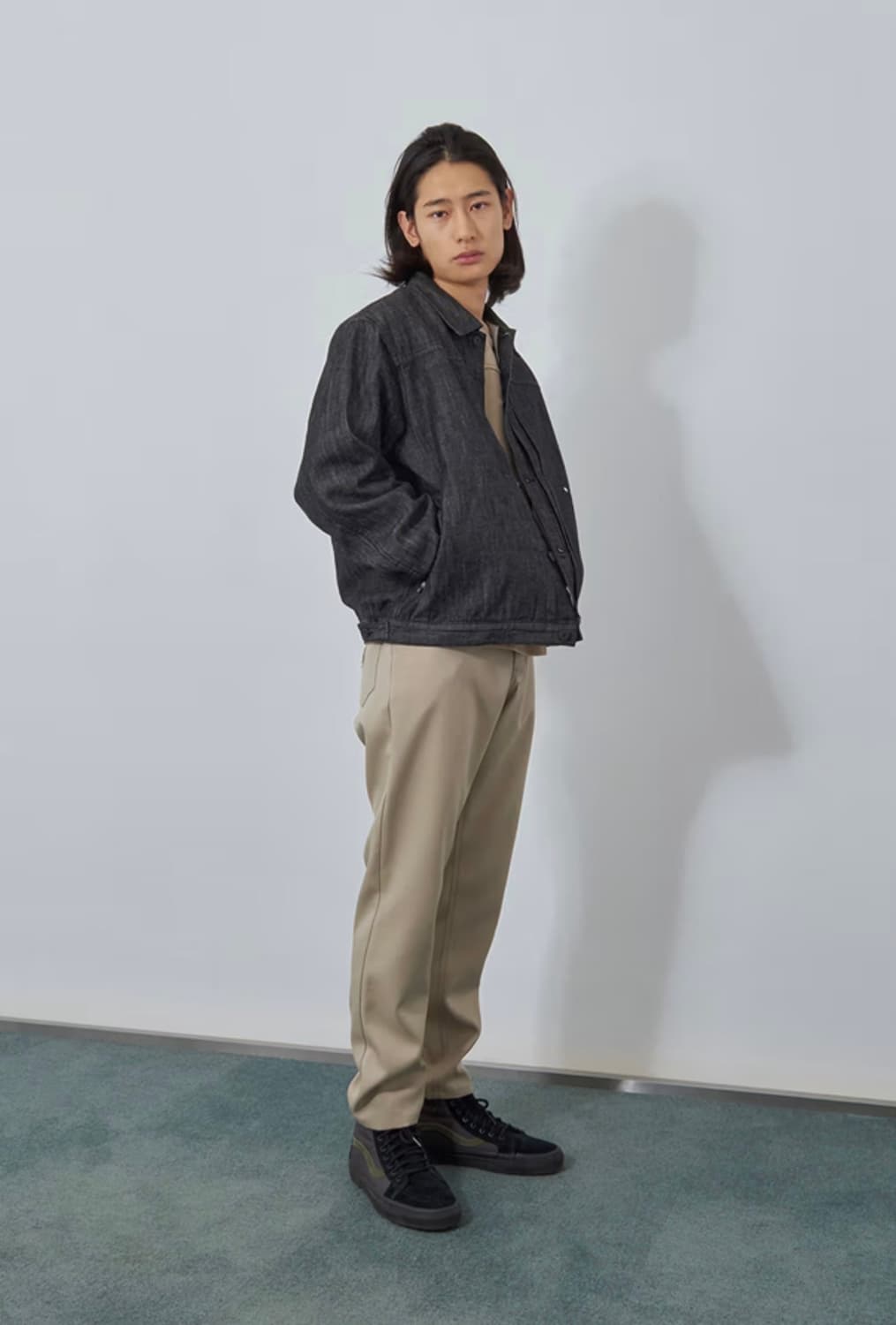 (L) 헤리티지 플로스 데님 트러커 자켓 블랙 상품이미지4