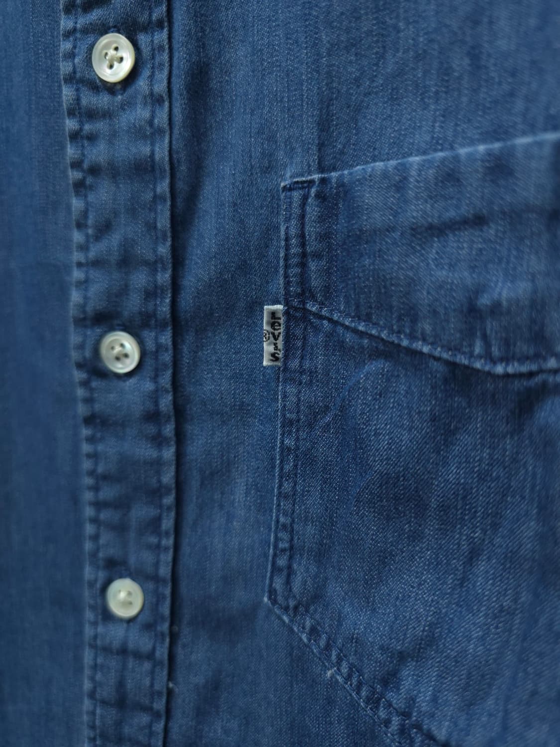 리바이스Levi's 화이트탭 데님셔츠 (남성M) 상품이미지3