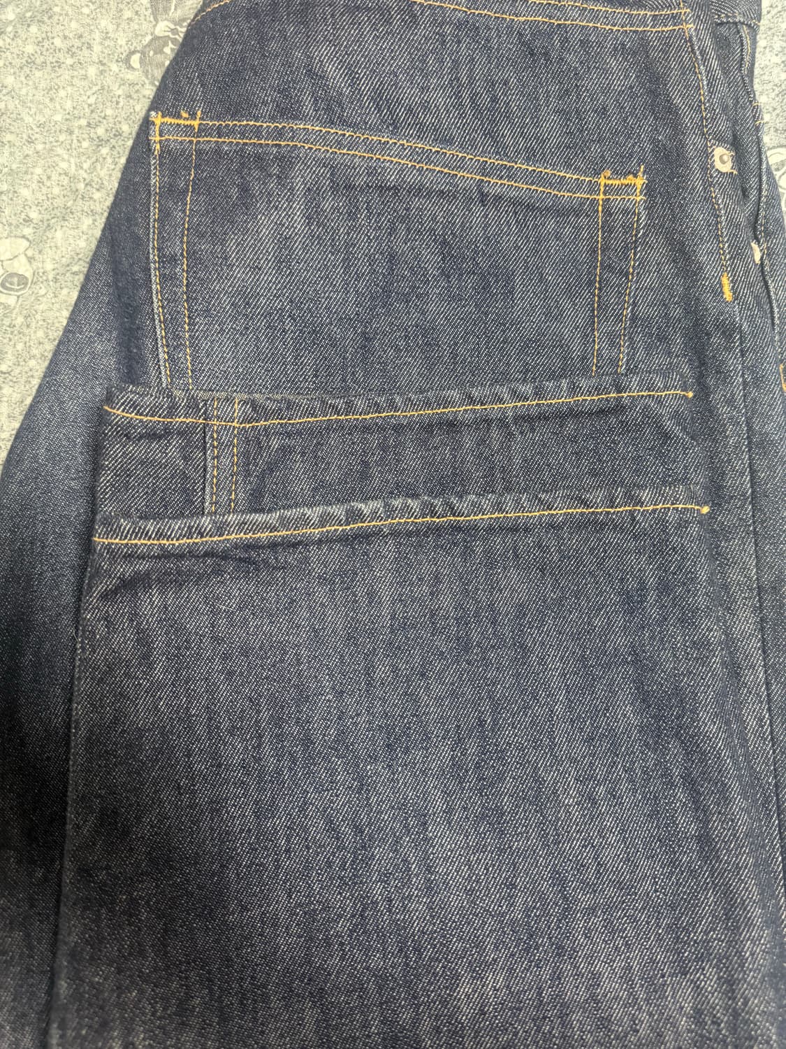 오라리 하드 트위스트 와이드 데님팬츠 인디고 30 상품이미지3