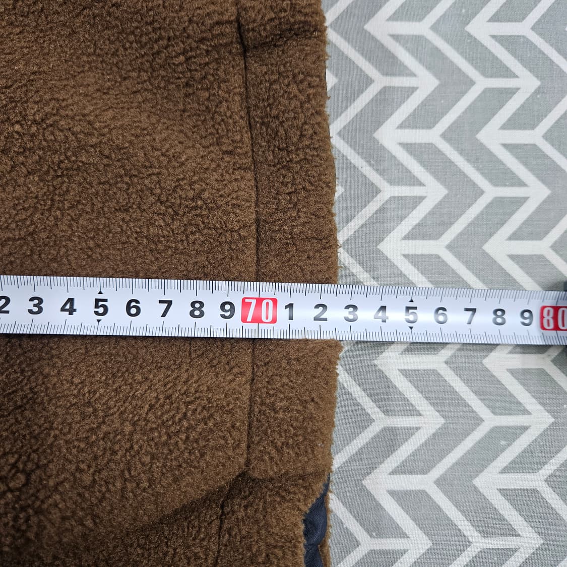 90s 올드스쿨 데상트 오버핏 브라운 플리스 자켓 상품이미지9