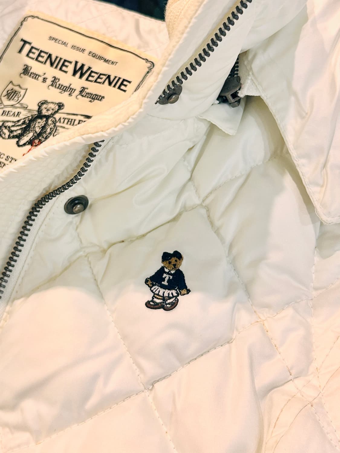 티니위니 갸루 세미크롭 퀼팅 패딩 조끼 상품이미지2