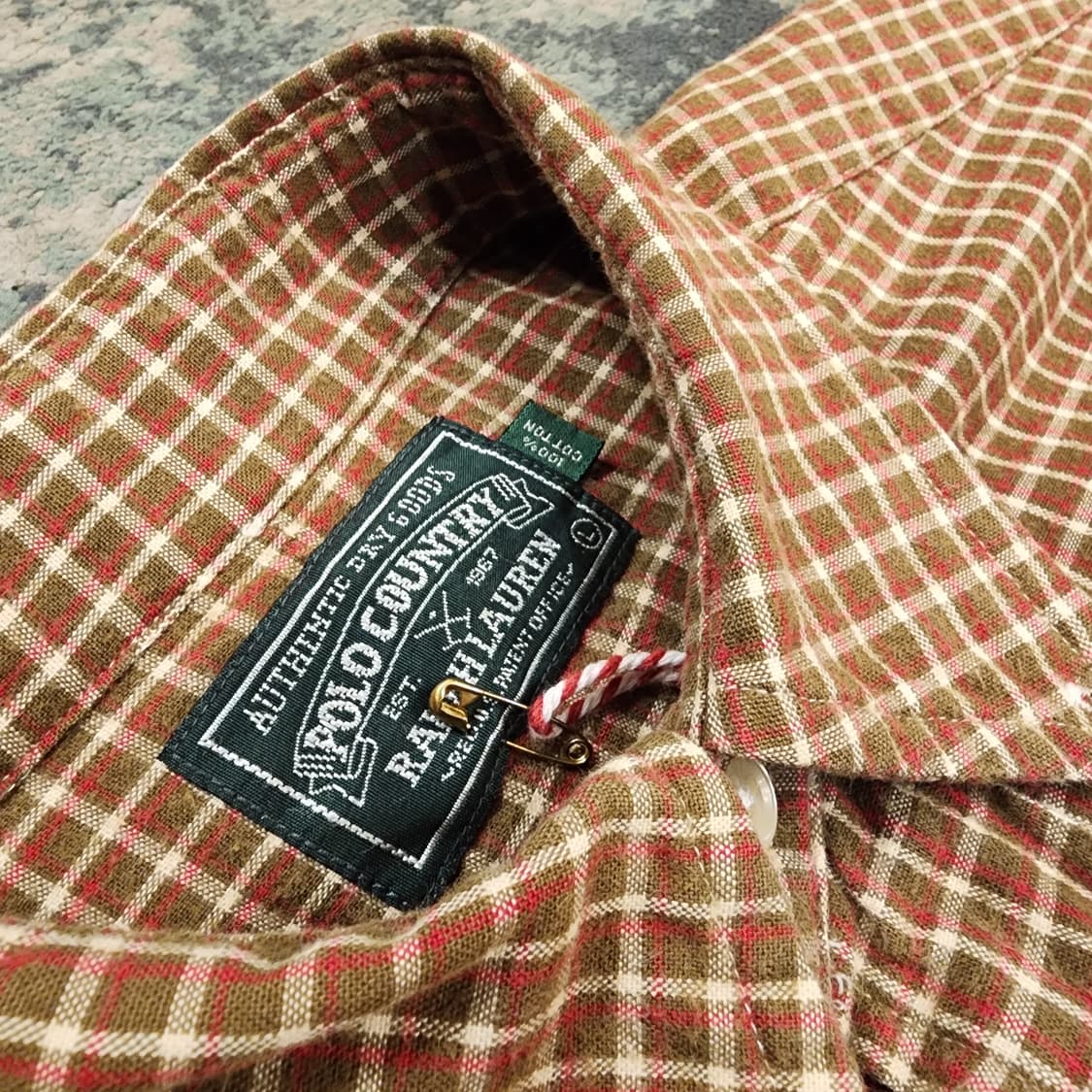 RRL전신 폴로 컨츄리 체크셔츠 상품이미지1