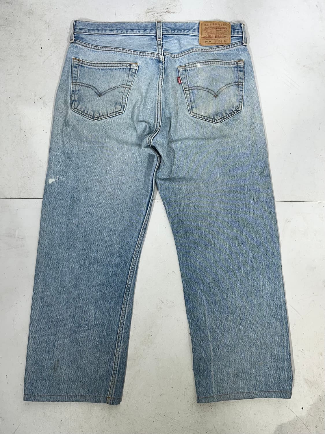 리바이스 501xx 연청 와이드 데님 팬츠  상품이미지5