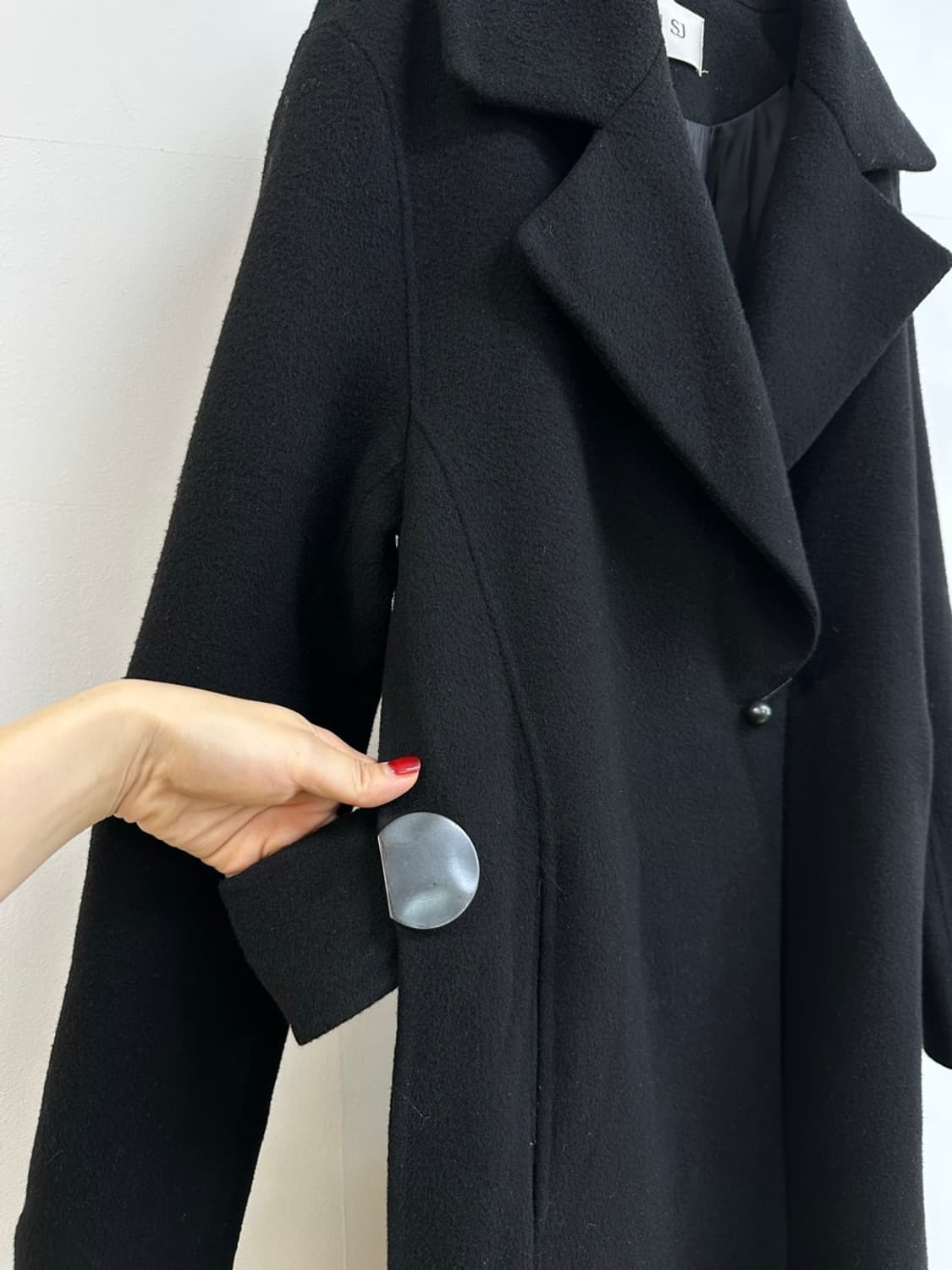 한섬 sjsj 캐시미어 블랜딩 양모 코트 상품이미지4