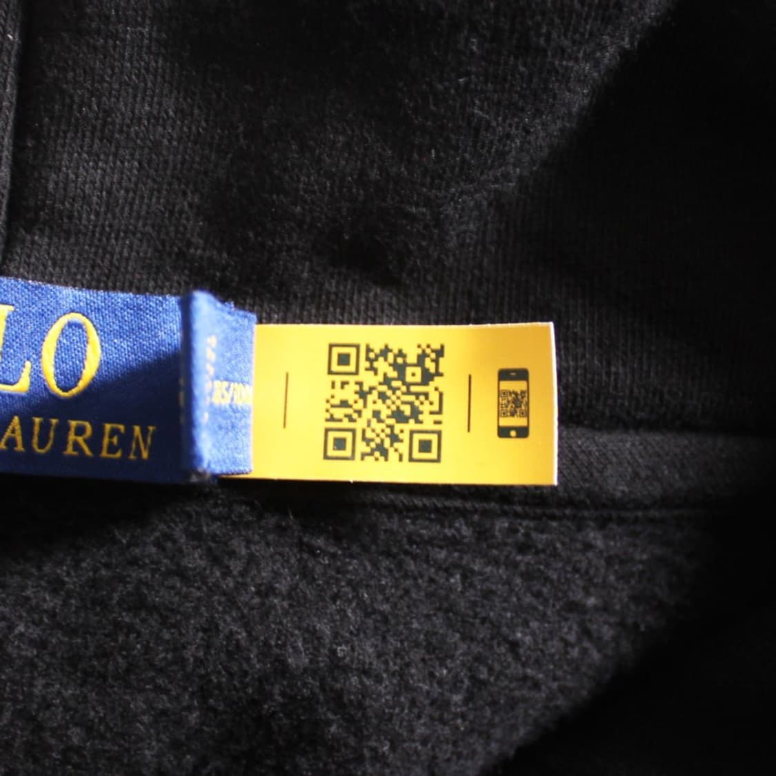 Polo 폴로 랄프로렌 큐알 신형 기모 블랙 후드티 상품이미지7