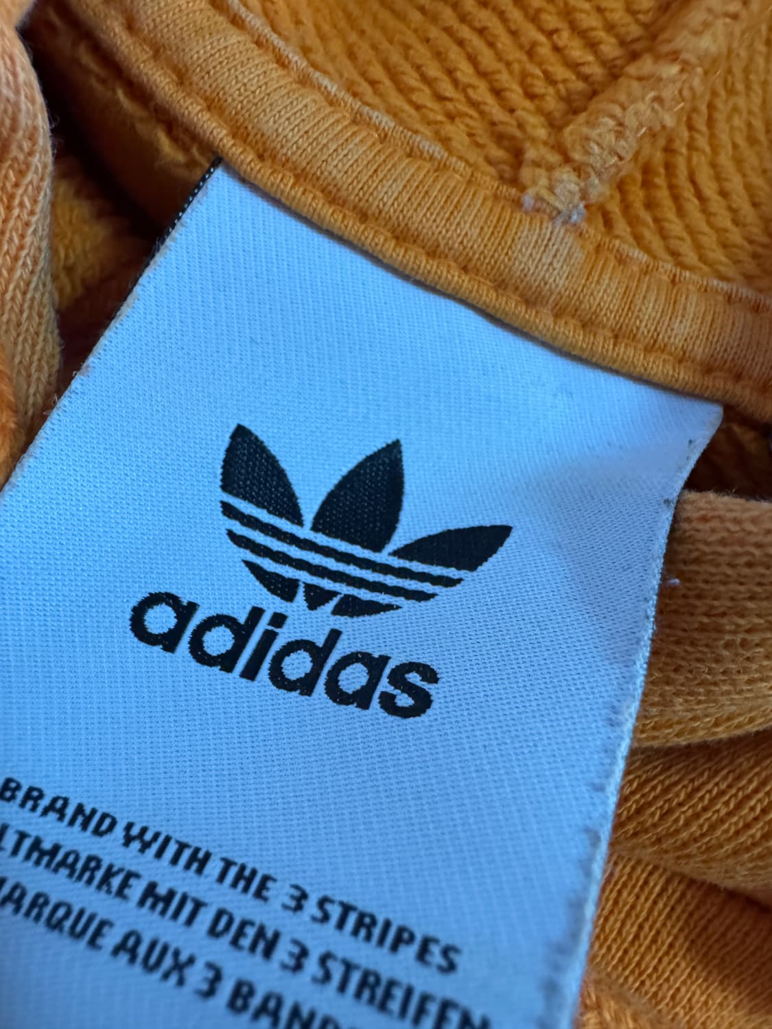 아디다스 빅 로고 오버핏 오렌지 후드티 XL 추천 상품이미지3