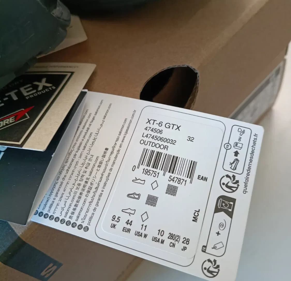 살로몬xt-6 gtx 블랙 실버 280 상품이미지7