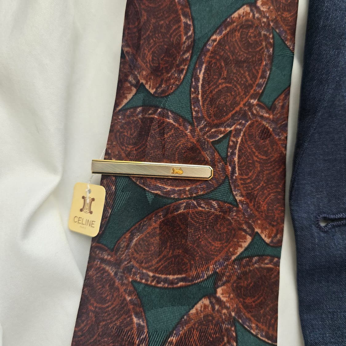 CELINE 셀린느 정품 명품넥타이핀 5cm A+등급 J6
 상품이미지9