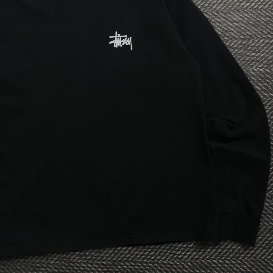스투시 베이직 빅로고 박시핏 롱슬리브 블랙y 4165 상품이미지4