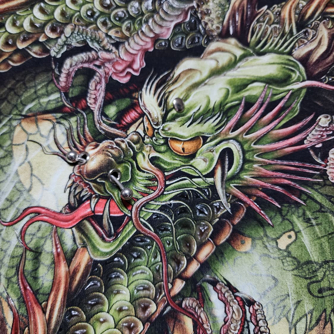 Japanese oriental vintage 드래곤 반팔티 상품이미지5