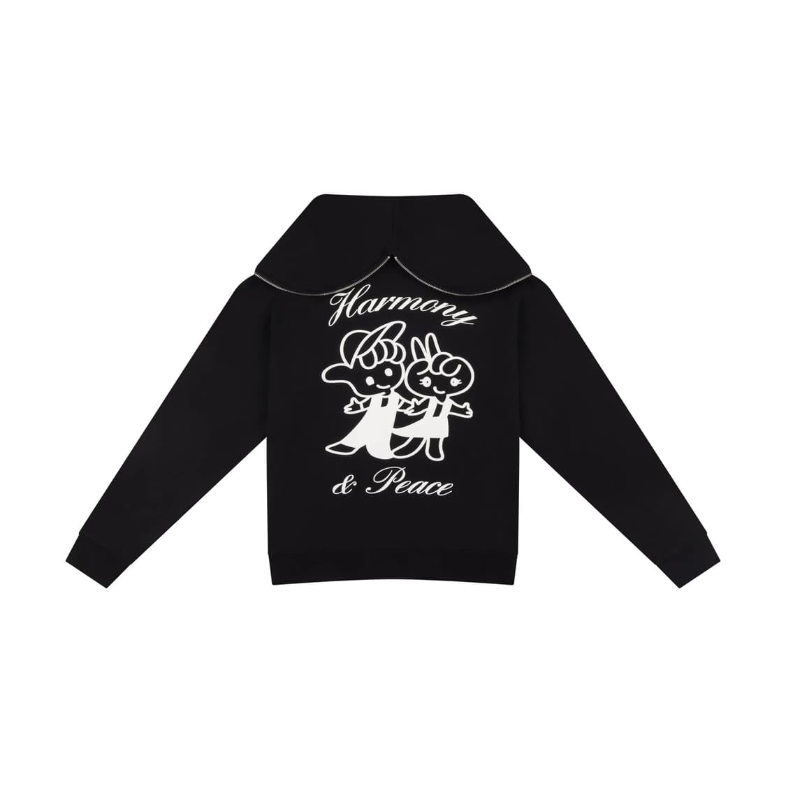 (S,M,L) 애슐리 윌리엄스 하모니&피스 버터플라이 후드 블랙 상품이미지1