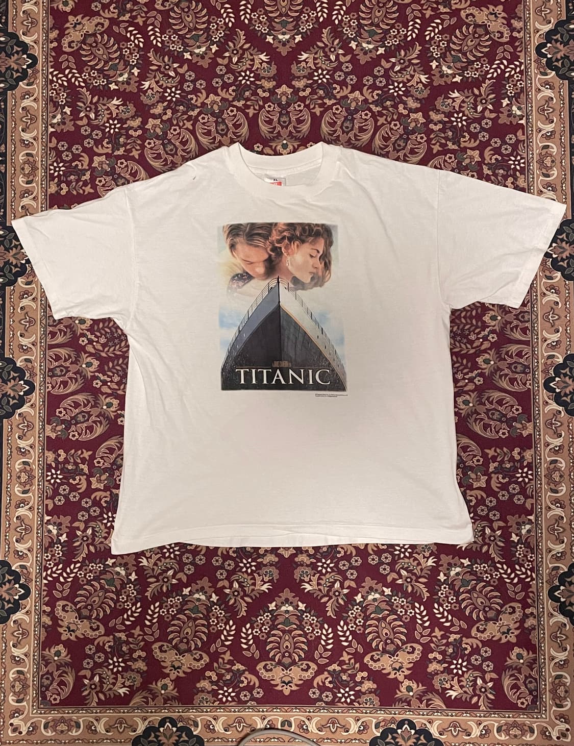 [XL] 빈티지 90’s 타이타닉 무비 프로모 티셔츠 상품이미지1