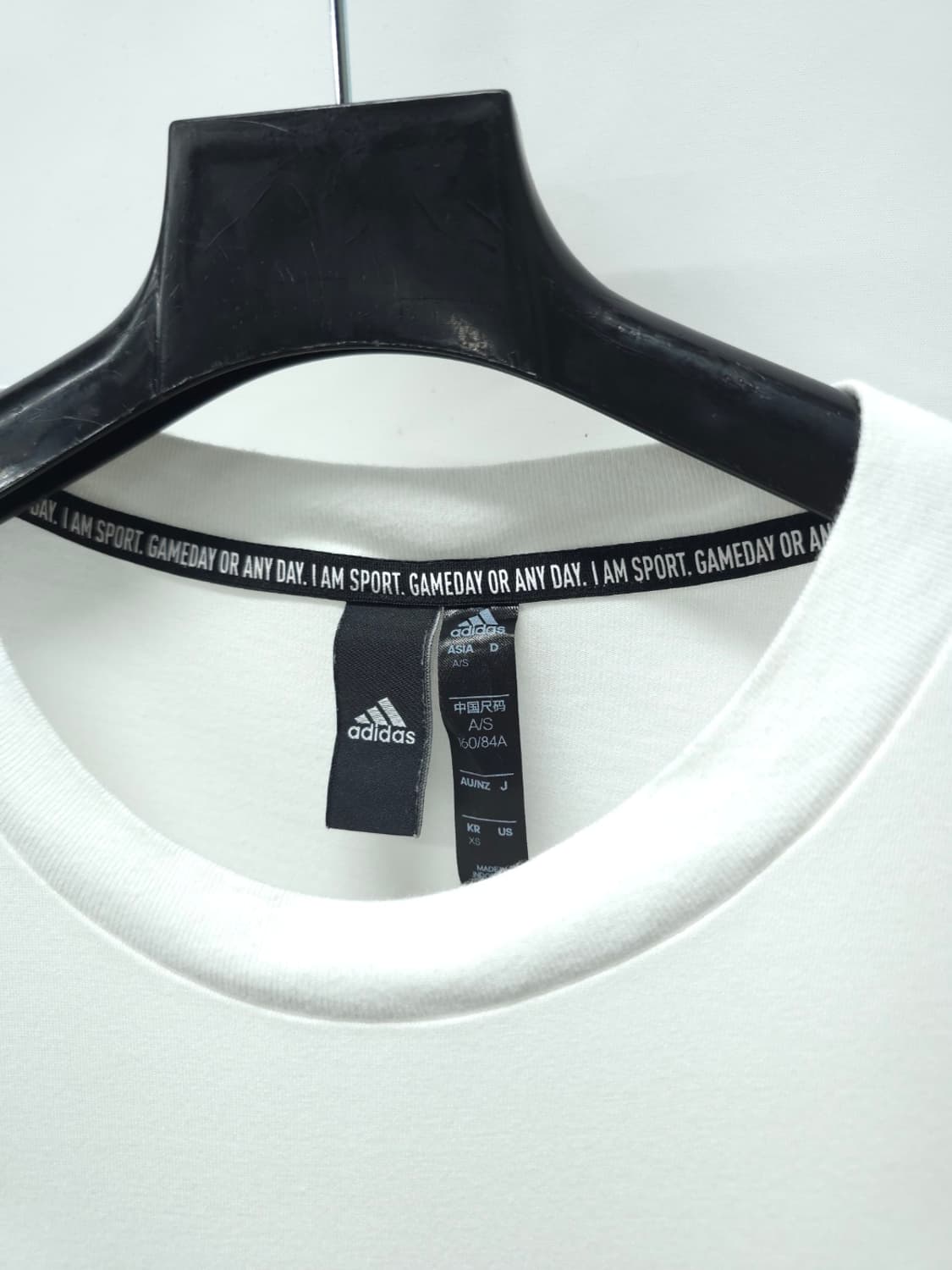 아디다스 여성 백라인 3선 스트라이프 로고 반팔 티셔츠 (~66) 상품이미지6