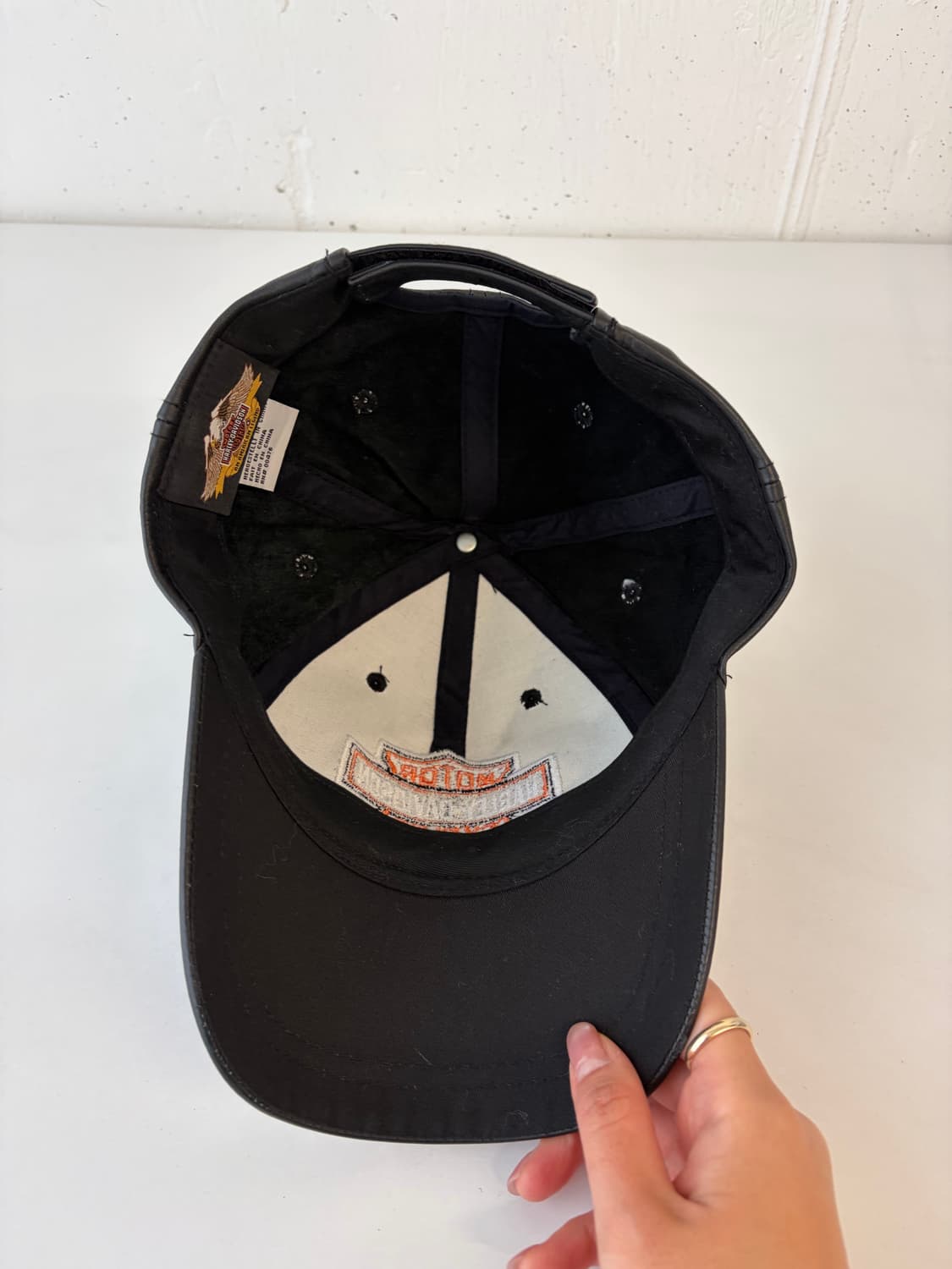 할리데이비슨 100% 소가죽 레더 볼캡 야구모자 상품이미지4