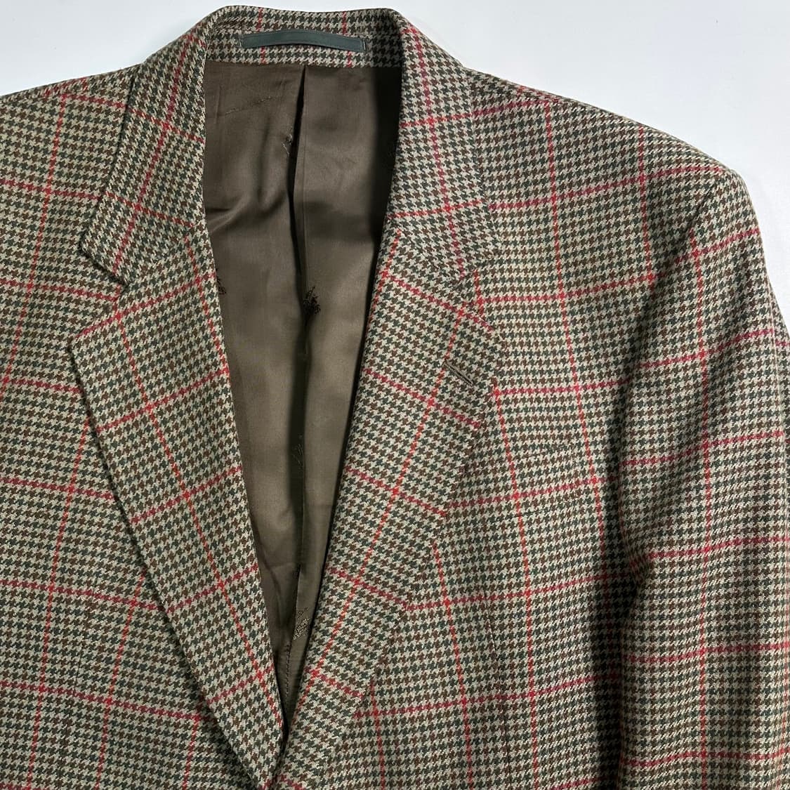 90s 버버리 건클럽체크 울 블레이저 자켓 상품이미지3