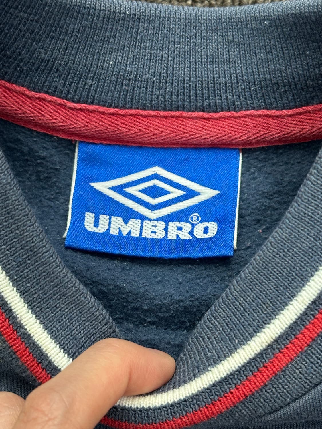 OS)Umbro vintage 잉글랜드 축구 팀 트레이닝 스웻셔츠 상품이미지4