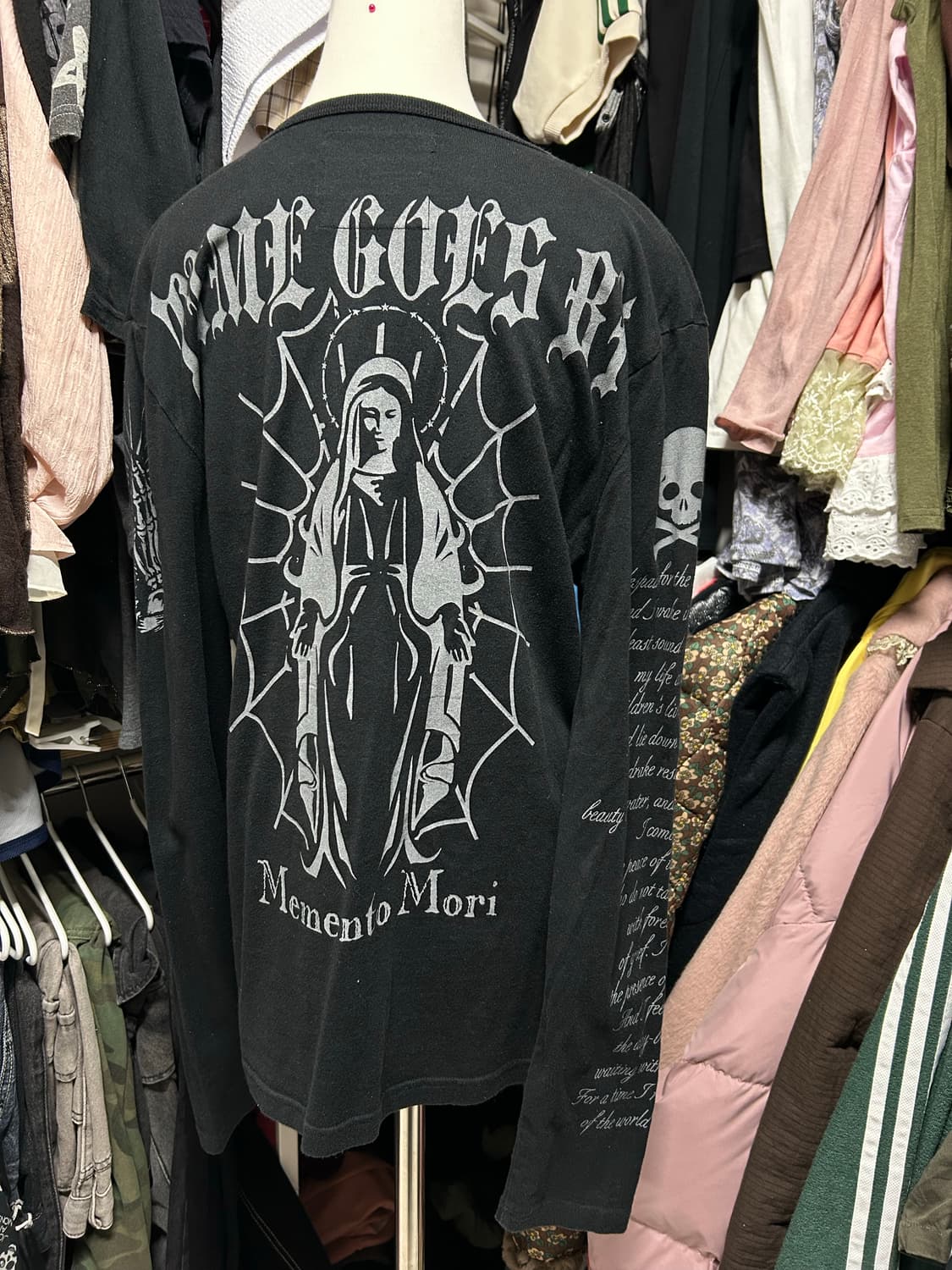 펑크 펑투케 롱슬리브 해골 상품이미지1