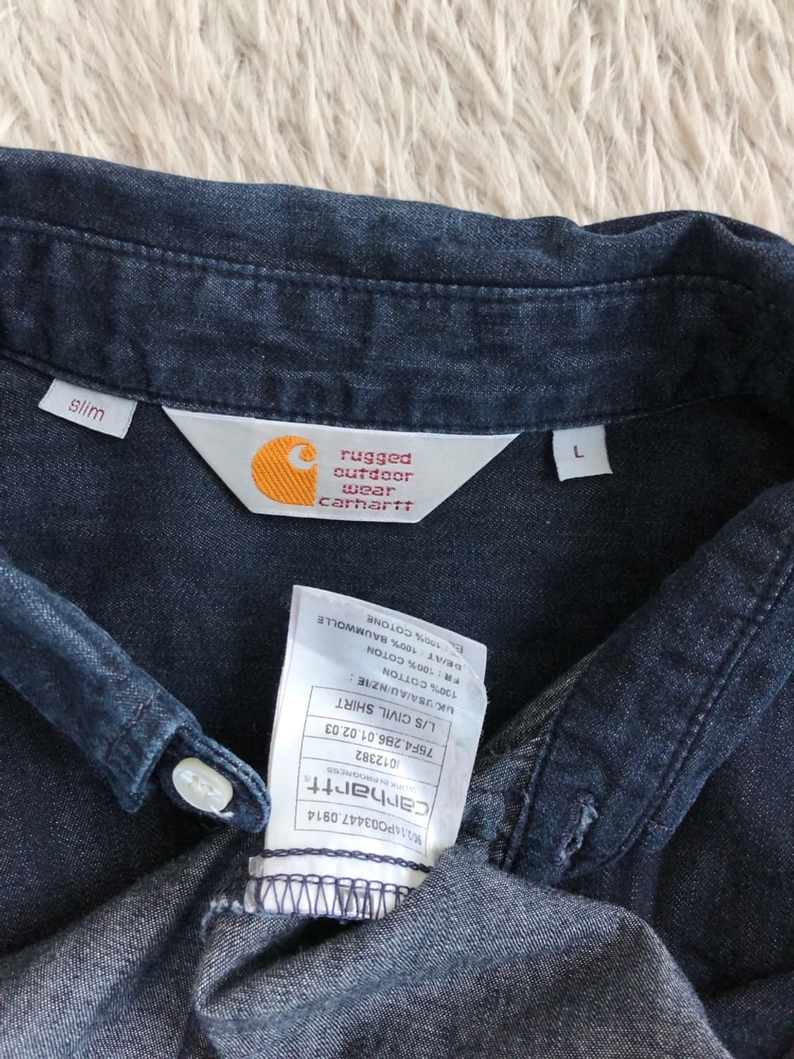 칼하트 WIP 데님 셔츠/#222 상품이미지5