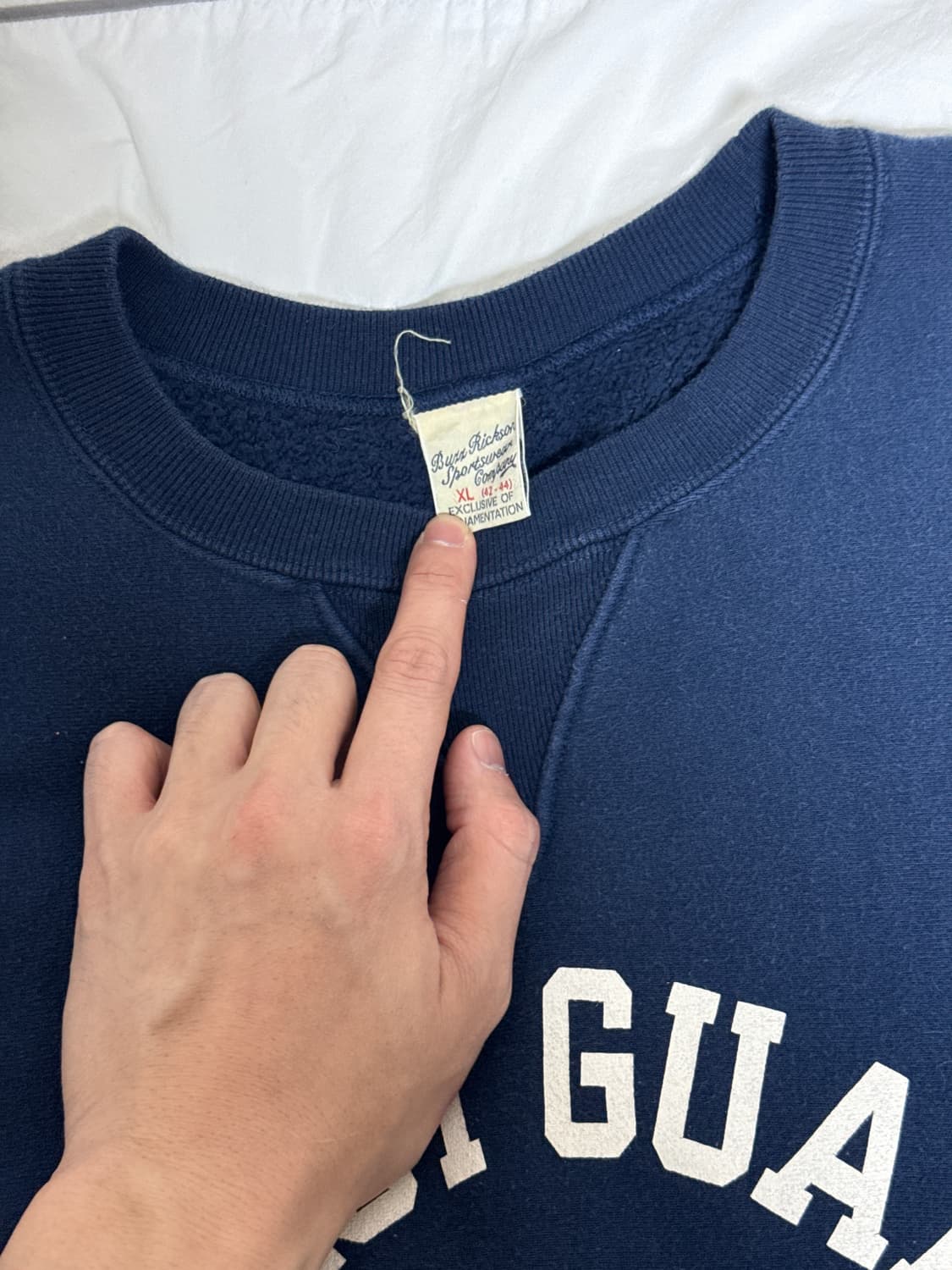 버즈릭슨 COAST GUARD 맨투맨 네이비 XL 상품이미지3