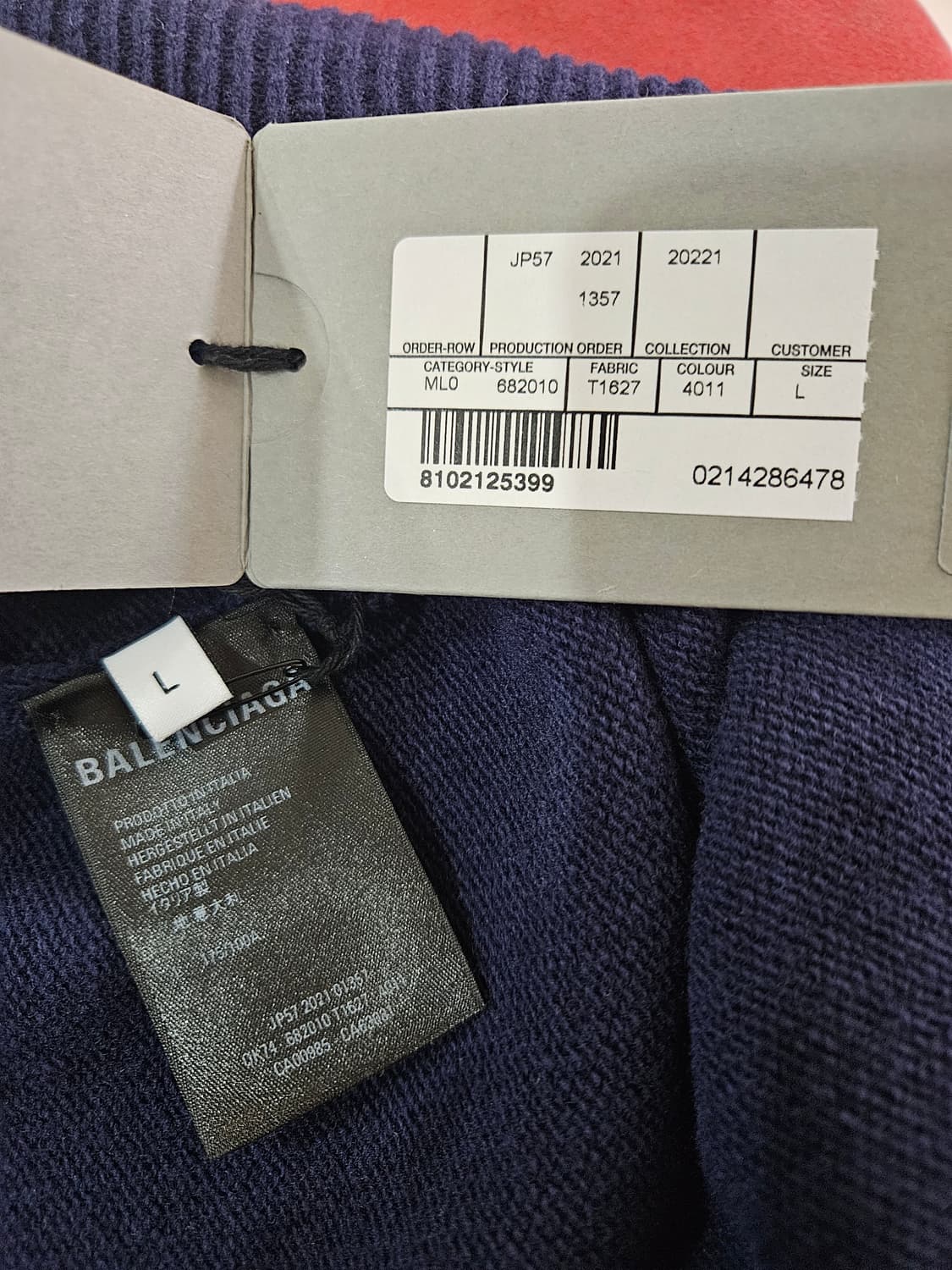 [L] 발렌시아가 더블B 자수 로고 니트 스웨터 상품이미지7