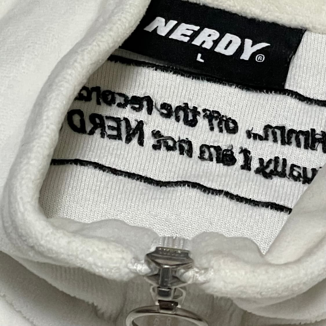 [L] 널디 빈티지 벨벳 화이트 져지 상품이미지2