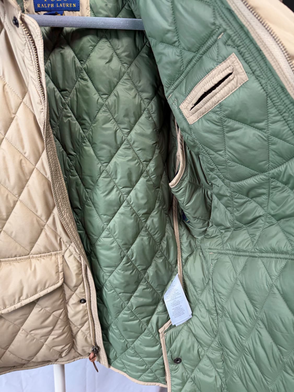 폴로 코듀로이 퀼팅패딩 상품이미지3