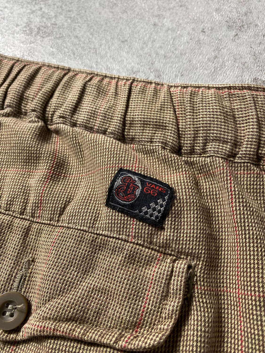 [L] 90-00s VANS 반스 멀티지퍼 체크 버뮤다팬츠 상품이미지7