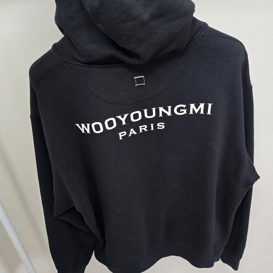 우영미 백로고 후드 티셔츠 50사이즈 105 판매 상품이미지2
